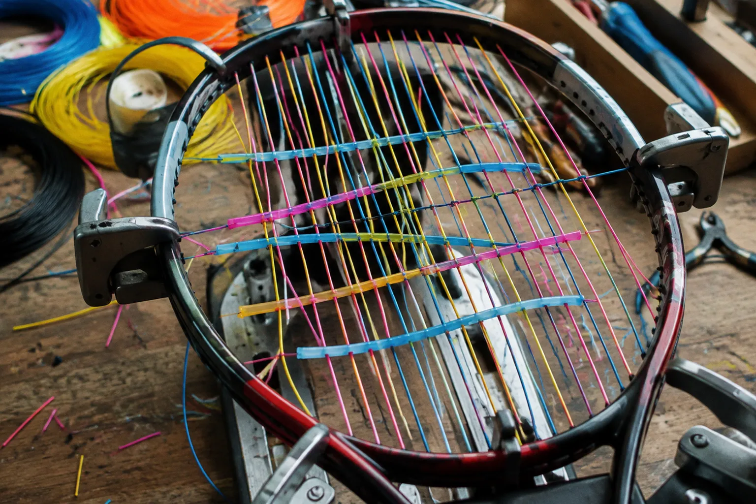Spaghetti stringing: the racket setup tennis banned